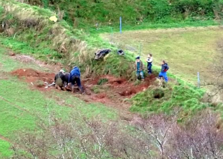 Dig Out - Terrier men dig fox out from earth, or sett