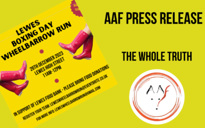 Press Release – Boxing Day Wheelbarrow Run, Lewes