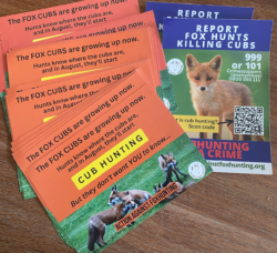 Leaflets and stickers