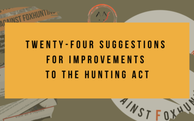 24 Suggestions for Improvement to the Hunting Act – AAF