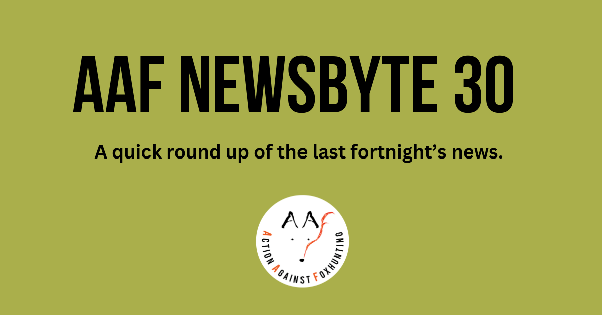 AAF NewsByte 30 - Action Against Foxhunting