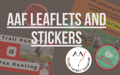 AAF Leaflets and Stickers